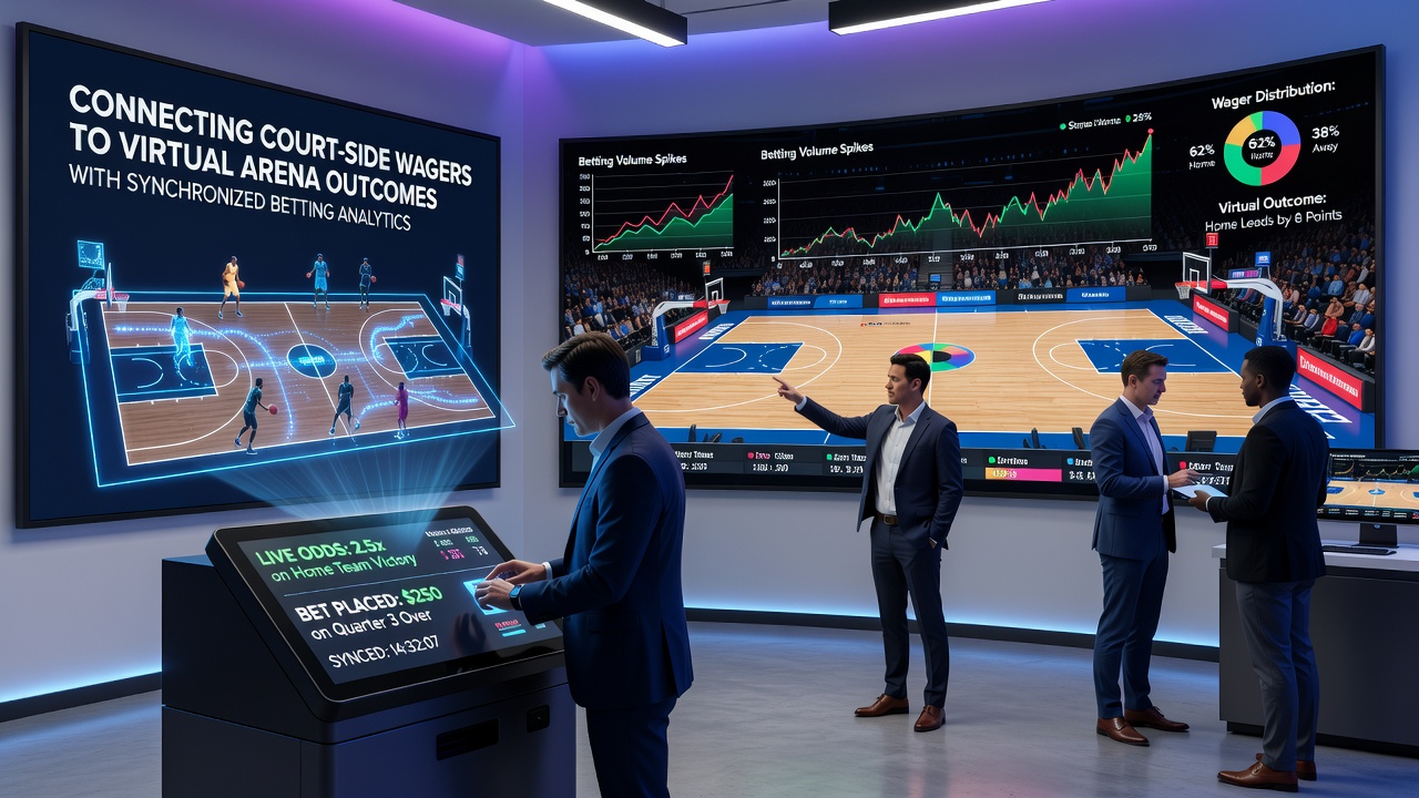 Visualisierung synchronisierter Wettmärkte zwischen realen Sportarenen und virtuellen Wettbewerben