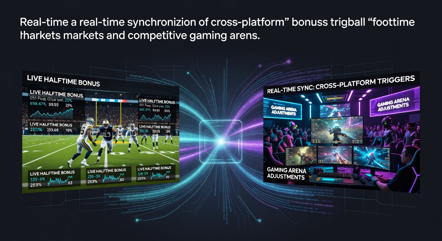 Darstellung der Echtzeit-Synchronisation von Bonus-Triggern zwischen Fußball-Halbzeit-Wetten und Esport-Plattformen
