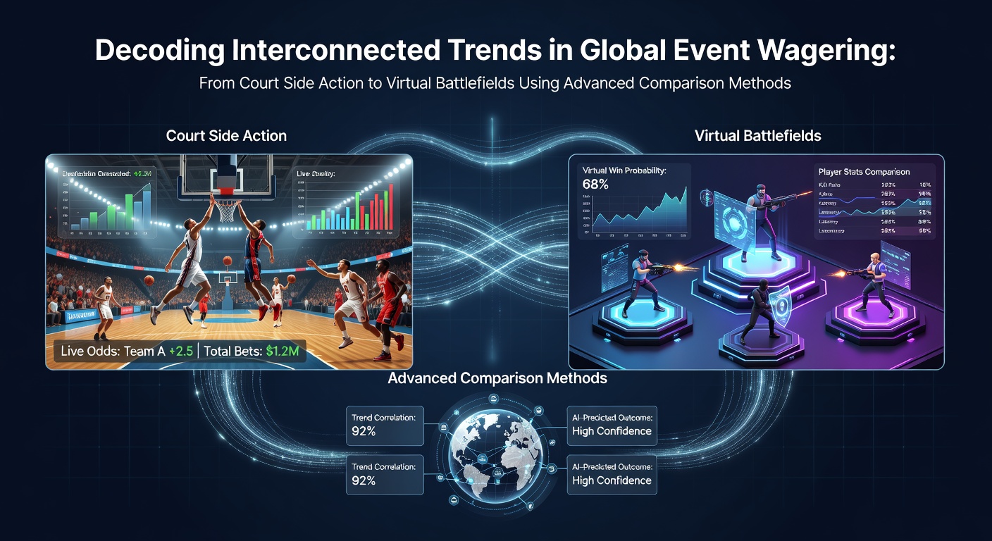 Übersicht über globale Wetttrends von traditionellen Sportarten bis hin zu Esports mit Fokus auf Analysemethoden