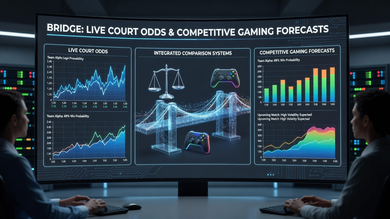 Integrierte Vergleichssysteme zeigen Echtzeit-Datenströme von Tennisplätzen zu Esports-Turnieren